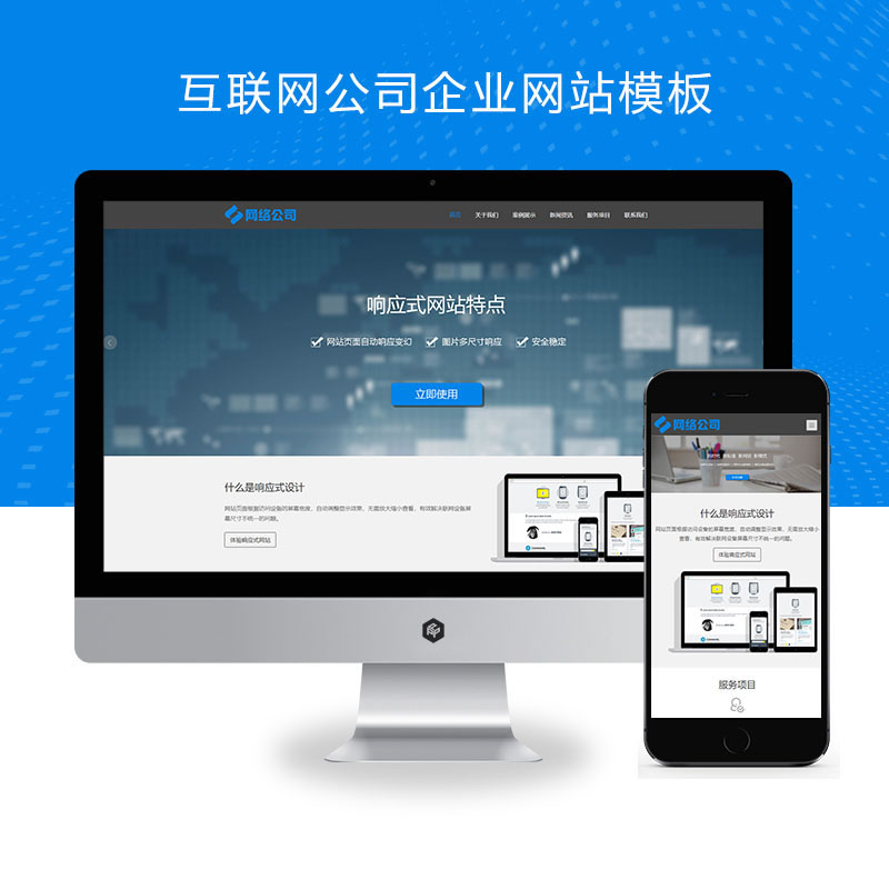 自适应互联网公司 IT 网络科技建站企业网站演示