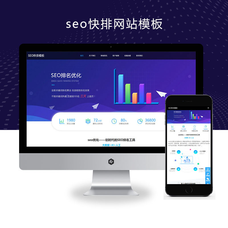 响应式SEO优化 IT 网络软件公司网站演示